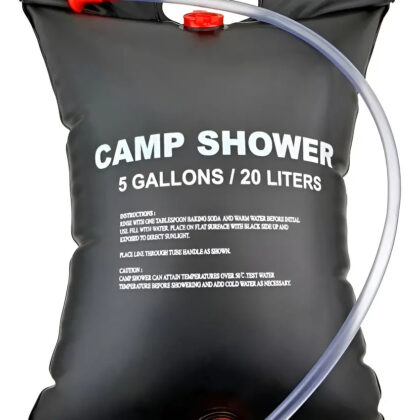 Ducha Portatil Camping 20 L Solar Regulable